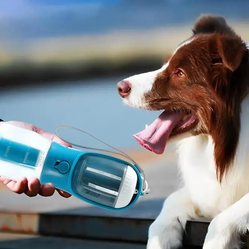 Dog Water Cup Drinking Food Garbage Bag Three - in - one Portable Small Multi - functional Pet Cups Pets Supplies - LIFEHACKSHOP