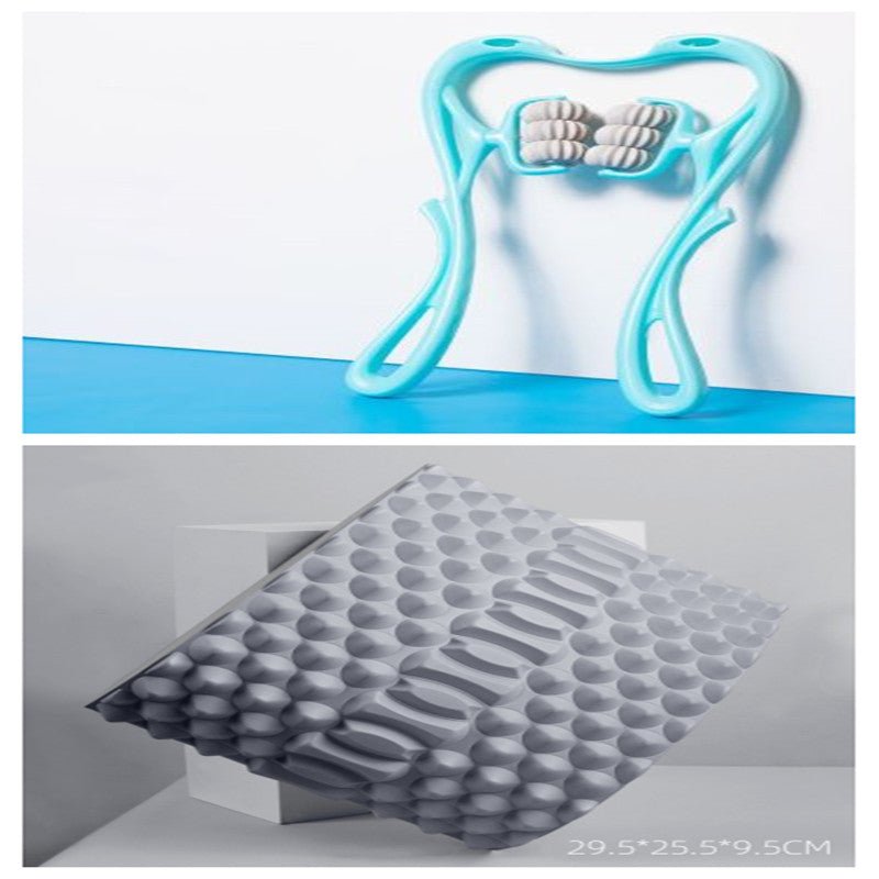 Multifunctional Manual Six - wheel Neck Massager Massage Relieve Roller Massage Tool - LIFEHACKSHOP