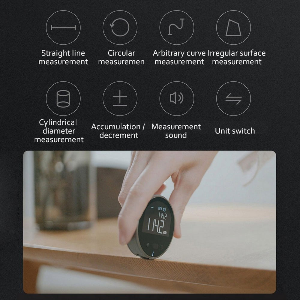 Distance Measuring Instrument Electronic Measuring Ruler Tape Measure High Definition Digital LCD High Precision Electronic Measuring Ruler Tool - LIFEHACKSHOP