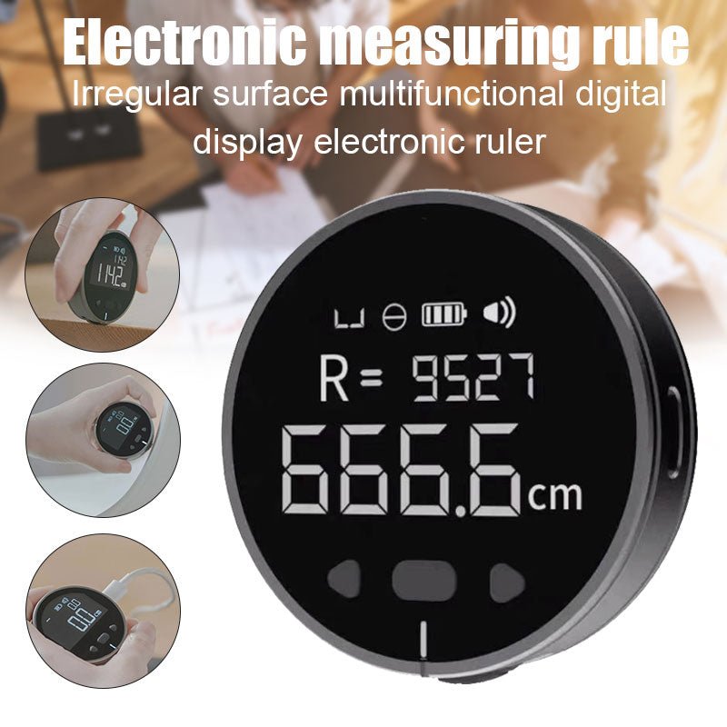 Distance Measuring Instrument Electronic Measuring Ruler Tape Measure High Definition Digital LCD High Precision Electronic Measuring Ruler Tool - LIFEHACKSHOP