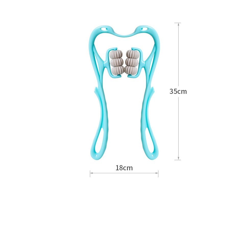 Multifunctional Manual Six - wheel Neck Massager Massage Relieve Roller Massage Tool - LIFEHACKSHOP