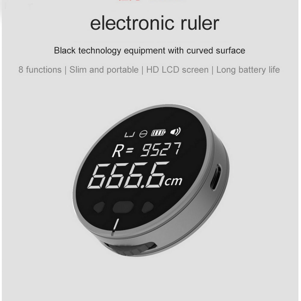 Distance Measuring Instrument Electronic Measuring Ruler Tape Measure High Definition Digital LCD High Precision Electronic Measuring Ruler Tool - LIFEHACKSHOP